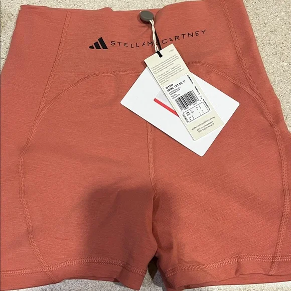 Adidas by Stella McCartney Peach Women's Bike Shorts - Picture 5 of 5